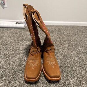 Women’s Brown Embroidered Western Boots - Stylish Cowgirl Boot